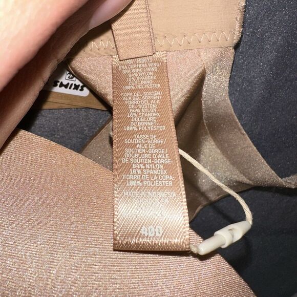 Skims Womens New Beige Tan CLAY Ultimate Collection Push Up Plunge Bra Sz 40D - Picture 4 of 4